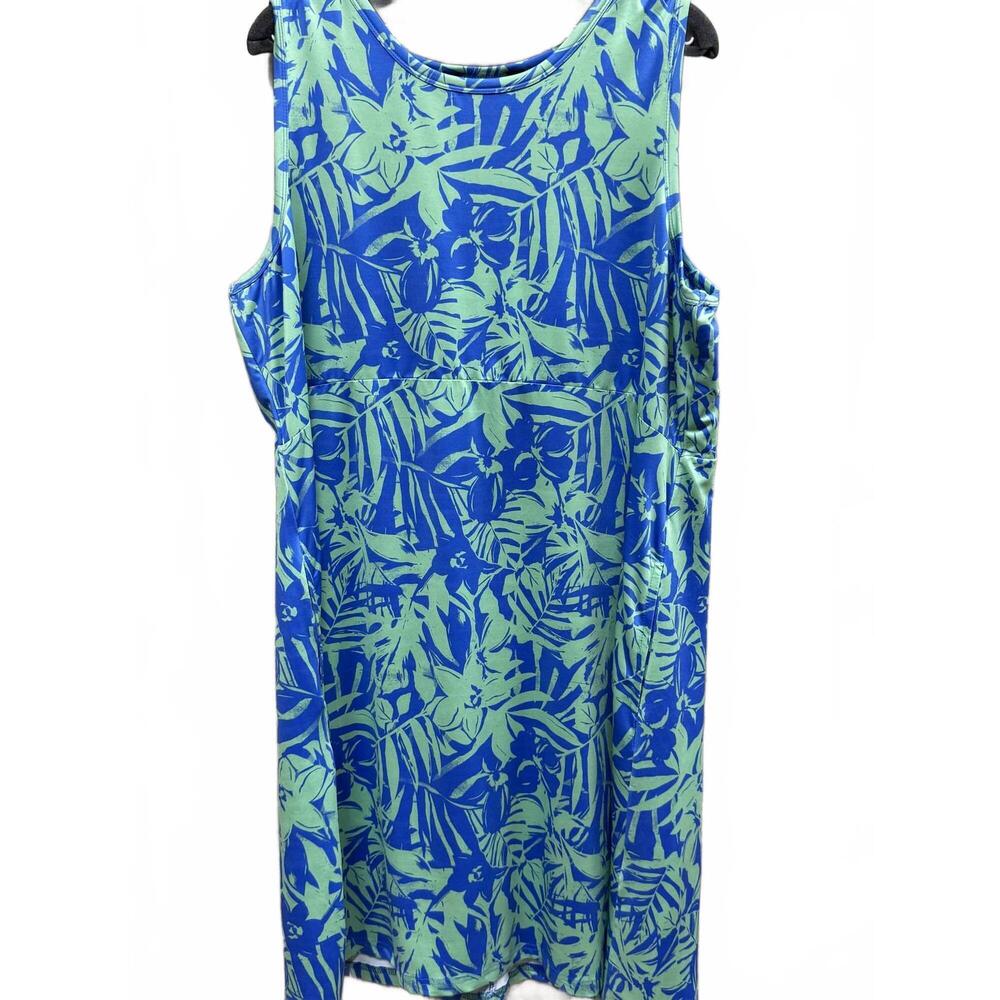 NEW TANGO MANGO women's tank dress in blue/green